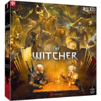 Gaming Puzzle: The Witcher (Wiedźmin) Playing Gwent 1000 dílků