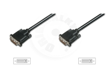 Digitus připojovací kabel DVI-D (24+1), Stíněný, DualLink, 1m - černá