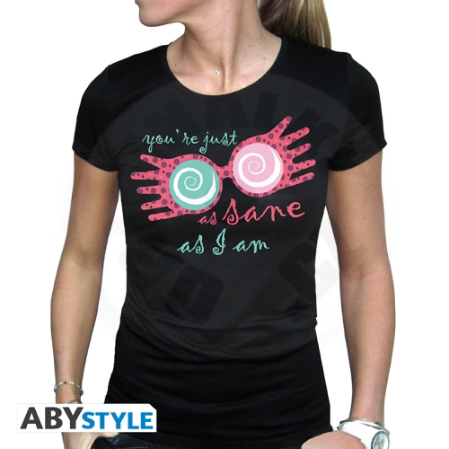 HARRY POTTER - Tshirt "Luna Lovegood" woman SS black - basic XS_(1)