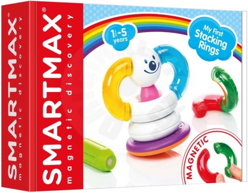 SmartMax magnetická stavebnice - Moje první magnetické stohovací kroužky