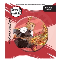 Odznáček - Demon Slayer: Kimetsu no Yaiba Kyojuro Rengoku Odznáček - Demon Slayer: Kimetsu no Yaiba Kyojuro Rengoku