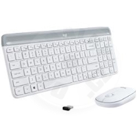 Logitech MK650 Signature Combo bezdrátový set klávesnice a myši (CZ Layout) - bílá
