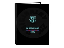 Kroužkový pořadač FC Barcelona Černá A4 (26.5 x 33 x 4 cm)