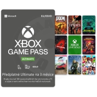 Microsoft XBOX Game Pass Ultimate - předplatné na 3 měsíce (PC/XONE/XSX)