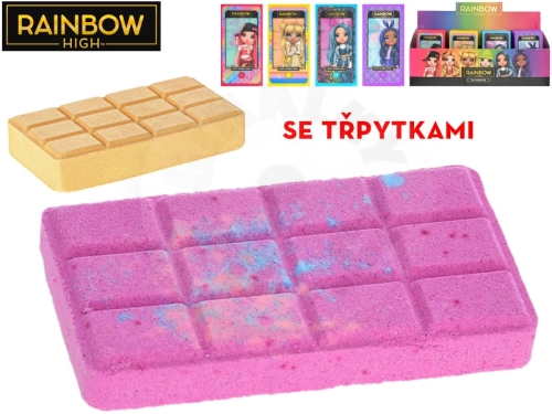 Rainbow High koupelová bomba 13x7cm se třpytkami - modrá
