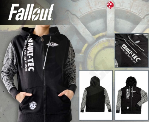 Fallout Pánská mikina na zip „VAULT-TEC“ - vel S