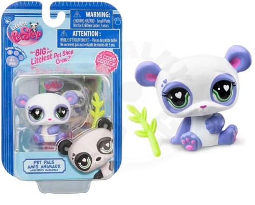 Littlest Pet Shop 1 figurka - fialová panda (3)