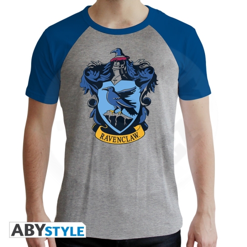 HARRY POTTER - Tshirt "Ravenclaw" man SS grey & blue premium 2XL_(1)