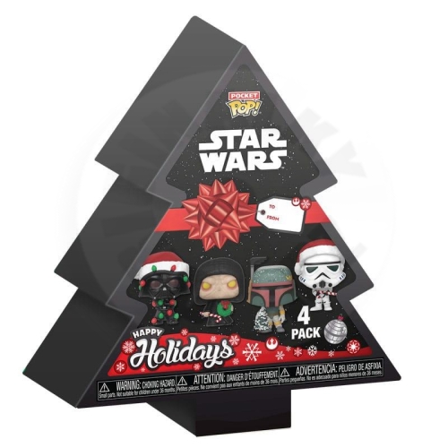 Funko Pocket Pop! 4-Pack: Star Wars - Happy Holidays Box Vinyl Figures_(1)