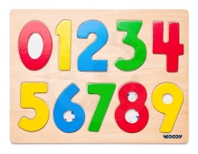 Woody Puzzle na desce ´´Číslice s beruškami´´