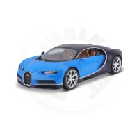 Bburago - Auta HOBBY, Bugatti Chiron, modrá, 1:18