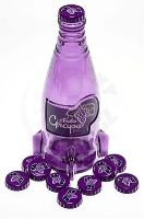 Fallout Nuka-Cola Grape skleněná fislová láhev a uzávěry