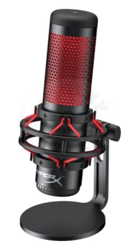 HyperX Quadcast mikrofon - černý/červený (PC/PS4/PS5)