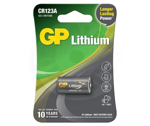 GP Photo Lithium Battery CR123A