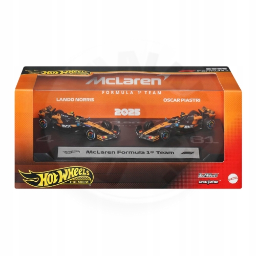 Hot Wheels 2 KS PREMIUM FORMULA 1 MACLAREN NORRIS & PIASTRI