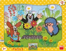 Puzzle Krteček zahradník 12 dílků deskové tvary_(2)