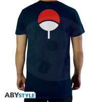 NARUTO SHIPPUDEN - Tshirt "Uchiha" man SS navy - basic 2XL_(1)