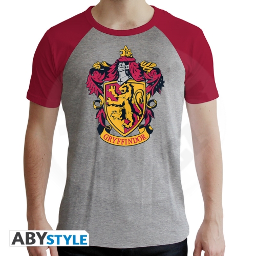 HARRY POTTER - Tshirt "Gryffindor" man SS grey & red M_(1)