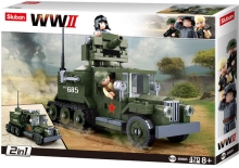 Sluban WWII M38-B0685 Sovětský polopásový vůz 2v1 - Half-Track