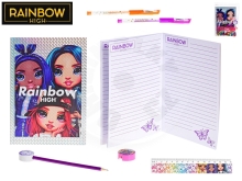 Rainbow High sada psacích potřeb se zápisníkem