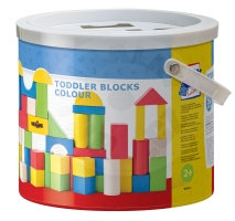 Woody Kostky barevné 50 ks - 2,5 cm