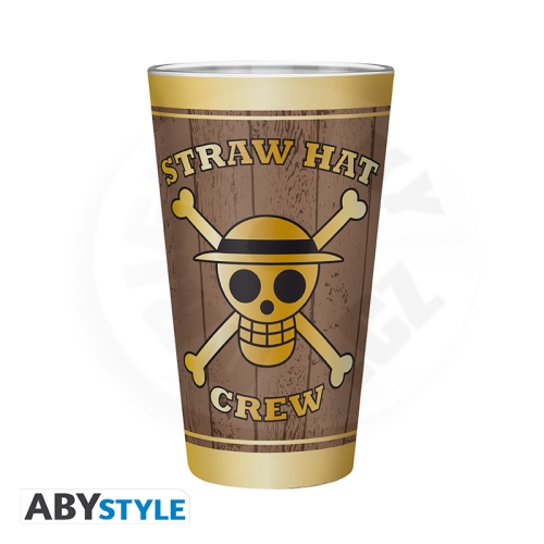 ONE PIECE - Large Glass - 400ml - Skulls_(1)