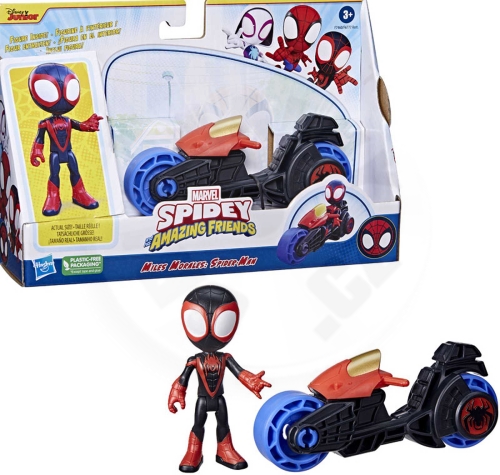 Hasbro Marvel Spidey a jeho přátelé - Miles Morales s motorkou