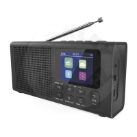 Emos - přenosné rádio s BT, DAB/DAB+/FM - černá