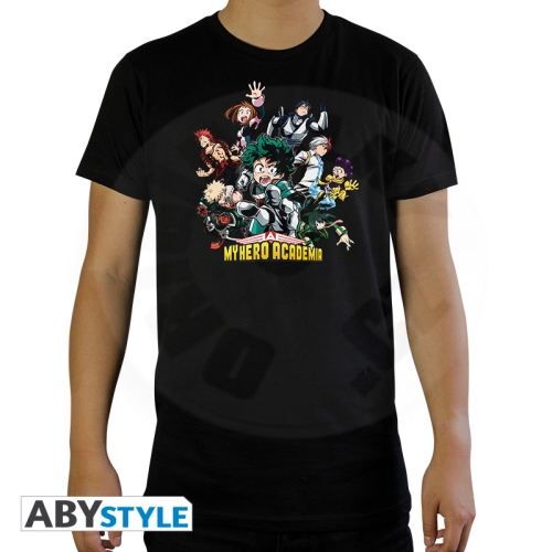 MY HERO ACADEMIA - Tshirt "Heroes" man SS black - basic XL_(1)