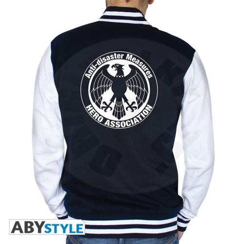 ONE PUNCH MAN - Jacket - "Hero Association" Men navy/white L_(1)