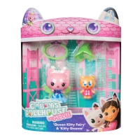 Gábinin Kouzelný Domek Film Dvojbalení Figurek - Queen Kitty Fairy a Kitty Gnome