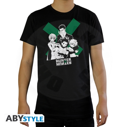 HUNTER X HUNTER - Tshirt  "Group" man SS black - basic XL_(1)