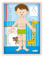 Woody Puzzle ´´Lidské tělo´´ - Kluk SK